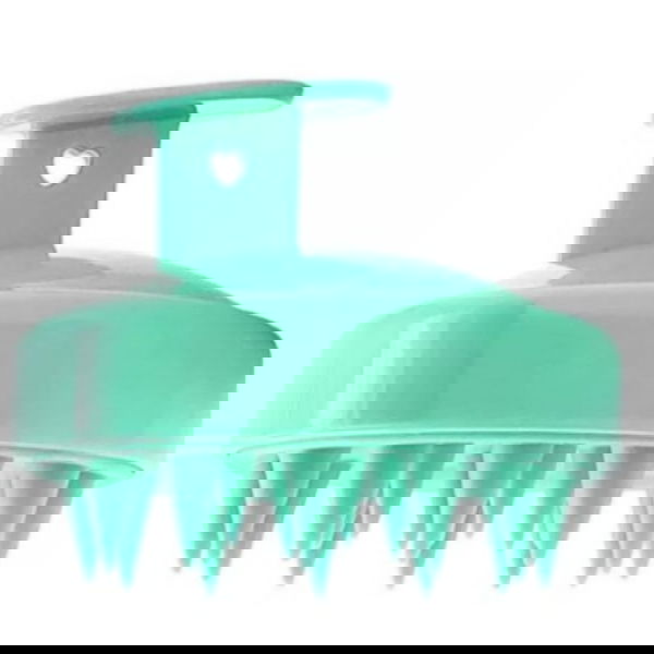 Perie de masaj pentru par si scalp nuanta verde, 1 bucata, Pure