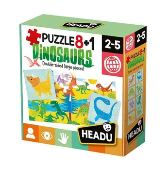Puzzle Headu - Dinozauri 8+1, 32 piese
