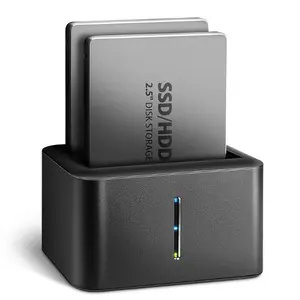 Docking Station AXAGON ADSA-D25, USB3.2, SATA 6G, DUAL HDD (Negru)