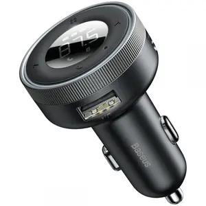 Modulator FM Bluetooth Baseus CCLH-01 Enjoy, Mp3 Player, 2 x USB (Negru)