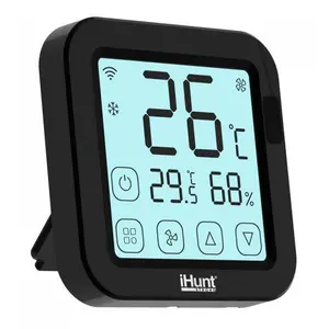 Termostat inteligent iHunt Smart AC Controller, Wi-Fi (Negru)