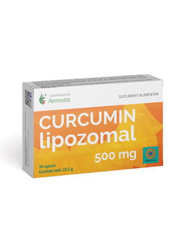 Curcumin Lipozomal 500mg, 30 capsule, Laboratoarele Remedia