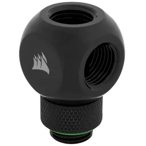 Adaptor Rotativ Corsair Hydro X Series XF Racord tip Y (Negru)