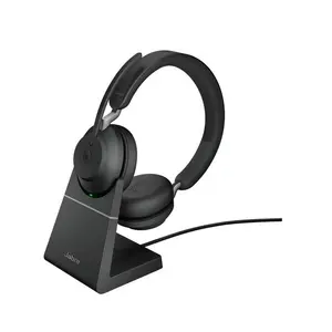 Casti cu microfon Jabra Evolve2 65 MS Stereo, Bluetooth, Statie de incarcare, USB Type-C (Negru)