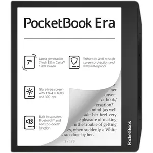 eBook Reader PocketBook Era, ecran tactil 7", E Ink Carta, 300dpi, Bluetooth, SMARTlight, IPX8, 16 GB