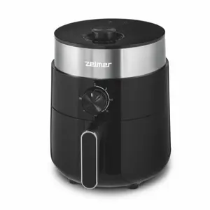 Friteuza cu aer cald Zelmer ZAF2500, 1200 W, 2.5 L, Timer 30 min (Negru/Argintiu)