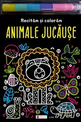 Animale jucause. Recitam si coloram - ***