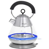 Fierbator de apa Adler AD 1282, 2200 W, 1.5 L (Argintiu/Transparent)