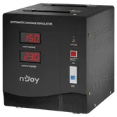 Stabilizator de tensiune nJoy Alvis 3000, 3000VA/1800W, cu releu, transformator toroidal, LCD Display, functie de intarziere la pornire si selectie a tensiunii, 5 x terminal pin