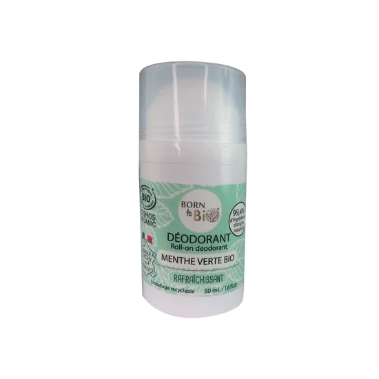 Deodorant Bio Roll On cu Menta Verde, 50 ml, Born to Bio