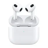 Casti True Wireless Apple AirPods (3rd generation), IPX4, Microfon, Lightning charging case (Alb)