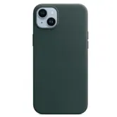Protectie Spate Apple Leather pentru Apple iPhone 14 Plus, Magsafe (Verde)
