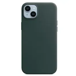 Protectie Spate Apple Leather pentru Apple iPhone 14 Plus, Magsafe (Verde)