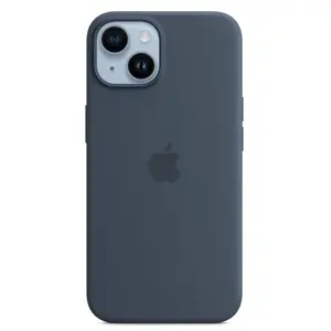 Protectie Spate Apple Silicone pentru Apple iPhone 14 , Magsafe (Albastru)