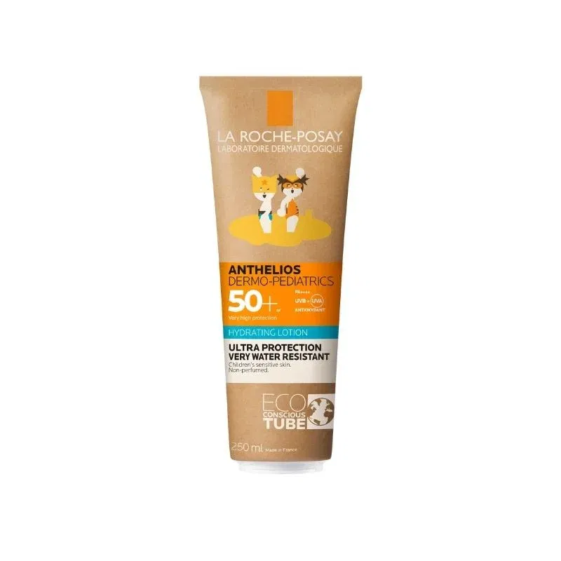 Lotiune cu protectie solara SPF 50+ Anthelios Dermo Pediatrics Eco Tube, 250 ml, La Roche-Posay