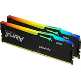 Memorii Kingston FURY Beast RGB, 32GB (2x16GB), DDR5, 5200MHz, CL40