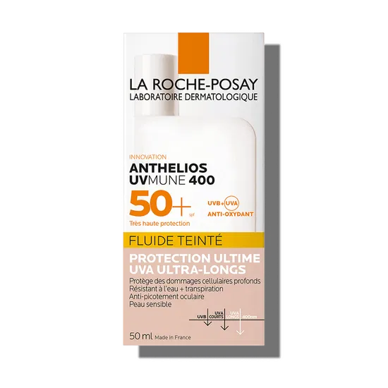 La Roche-Posay Anthelios Fluid colorat pentru protectie solara SPF 50+ UVmune, 50 ml