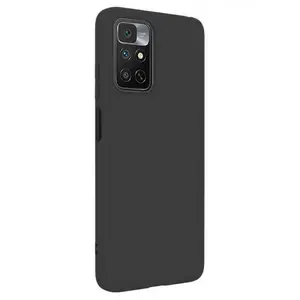 Protectie Spate Lemontti Silicon Silky pentru Xiaomi Redmi Note 11 (Negru)