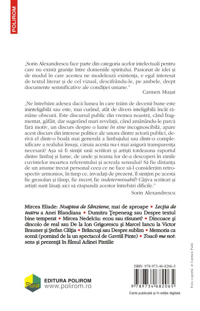 Lumea incerta a cotidianului | Sorin Alexandrescu