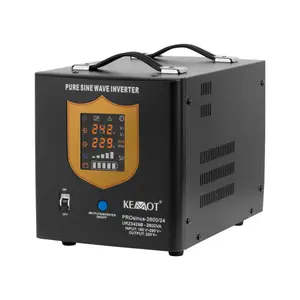 UPS centrale Kemot Sinus PUR 2600VA/1800W, 24V, Eficienta 85% (Negru)