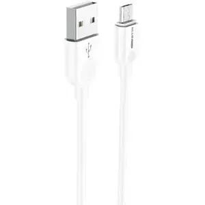 Cablu de date BLUE Power BM2BX14, USB - MicroUSB, 2m, 2.4 A (Alb)