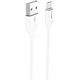 Cablu de date BLUE Power BM2BX14, USB - MicroUSB, 2m, 2.4 A (Alb)