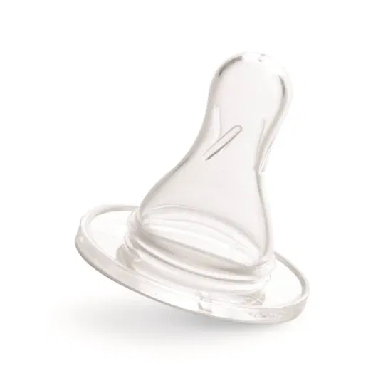 Tetina din silicon rotunda pentru 0-3 luni 301, 1 bucata, Bebe D' Or