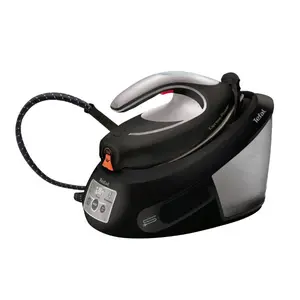 Statie de calcat Tefal Express Power SV8062E0, 2800 W, 6.8 bar, Abur variabil 130g/min, Talpa Durilium AirGlide, Capacitate rezervor 1.8L (Negru/Argintiu)