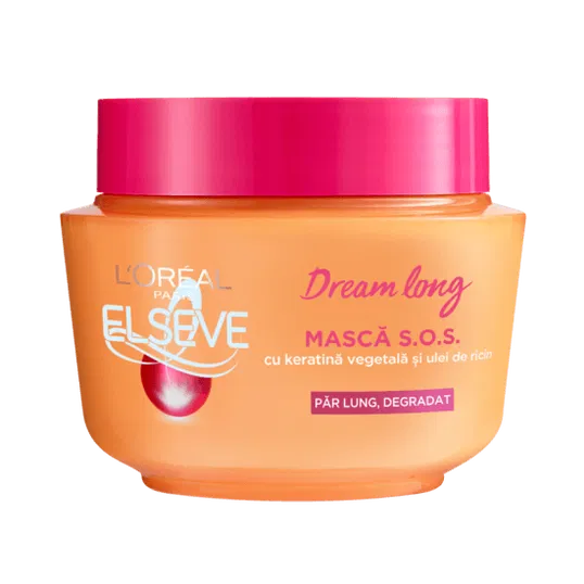 Masca pentru par lung si deteriorat SOS Dream Long, 300 ml, Elseve