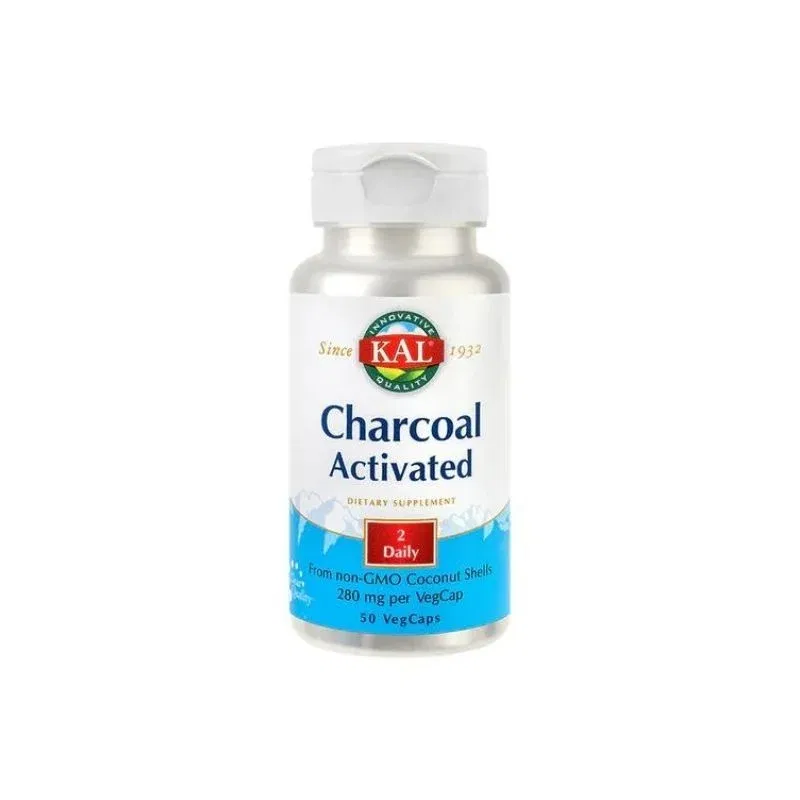 Secom Charcoal Activated (Carbune medicinal) 280mg, 50 capsule