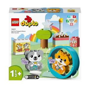 LEGO® DUPLO® Primul meu catelus si primul meu pisoi cu sunete 10977