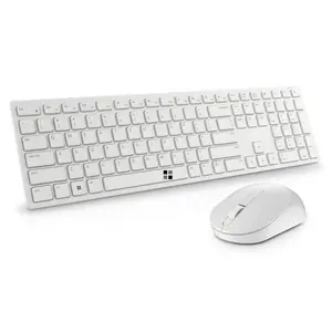 Kit Tastatura si Mouse wireless Dell Pro KM5221W, Layout US Intl (Alb)