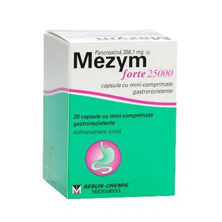 Mezym 25000, 20 capsule, Berlin-Chemie Ag