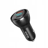 Incarcator auto Mcdodo, afisaj LCD, 1 x USB, 1 x USB-C PD, 95W, Negru