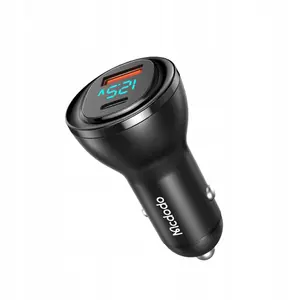 Incarcator auto Mcdodo, afisaj LCD, 1 x USB, 1 x USB-C PD, 95W, Negru