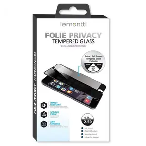 Folie Sticla Lemontti Privacy Full pentru Apple iPhone 14 Plus / Apple iPhone 13 Pro Max (Negru)