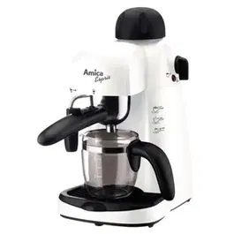 Espressor Amica Espris CD 1011, 800 W, 5 Bar, 0.24 L, Sistem Cappuccino (Alb)