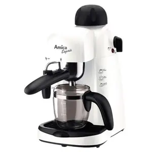 Espressor Amica Espris CD 1011, 800 W, 5 Bar, 0.24 L, Sistem Cappuccino (Alb)