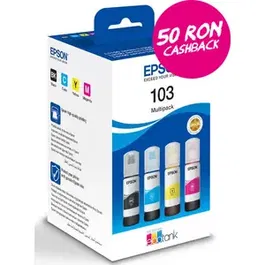 Pachet cerneala Epson 103 Ecotank, acoperire 4500 pagini, 260 ml (Color)