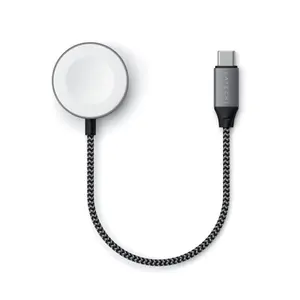 Incarcator Wireless Satechi ST-TCAW7CM pentru Apple Watch, USB Type-C, 20cm (Gri)