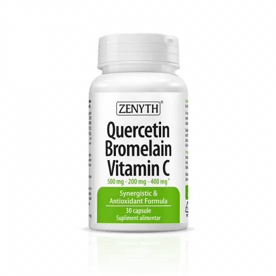 Quercetin Bromelain Vitamina C, 30 capsule, Zenyth