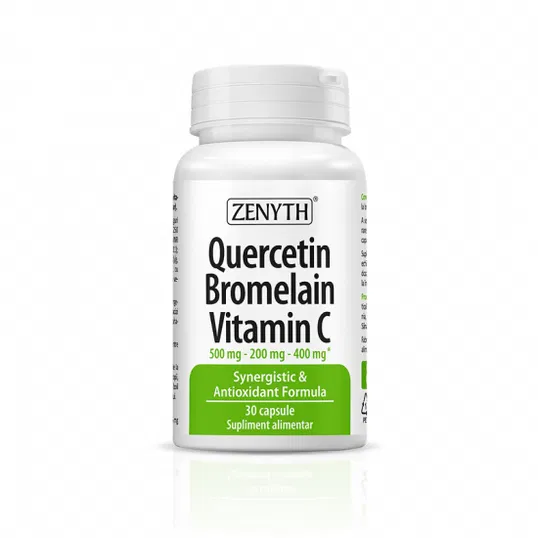 Quercetin Bromelain Vitamina C, 30 capsule, Zenyth
