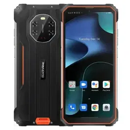 Telefon mobil Blackview BV8800, Procesor Mediatek MT6781 Helio G96, IPS LCD Capacitiv touchscreen 6.58", 8GB RAM, 128GB Flash, Camera Quad 50+8+20+2 MP, 4G, Wi-Fi, Dual SIM, Android (Negru/Portocaliu)