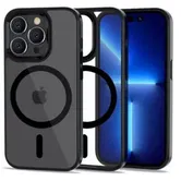 Protectie Spate Tech-Protect Magnat Magsafe pentru Apple iPhone 14 Pro Max (Transparent/Negru)