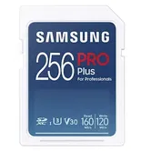 Card de memorie Samsung PRO Plus MB-SD256KB/WW, SDXC, 256GB, UHS-I U3, V30, Clasa 10 + Adaptor USB