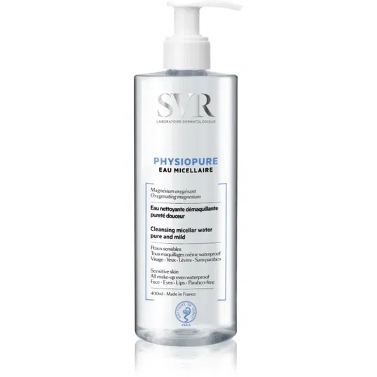 SVR Physiopure Eu Micellaire apă micelară pentru curățare blânda pentru fata si zona ochilor 400 ml