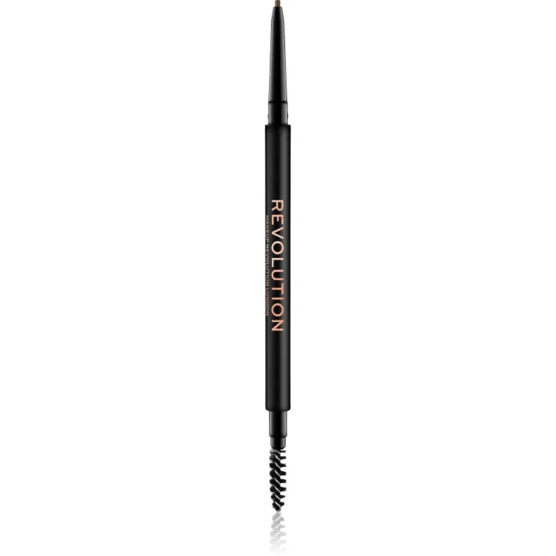 Makeup Revolution Precise Brow Pencil creion sprâncene precise cu pensula culoare Brown 0.05 g