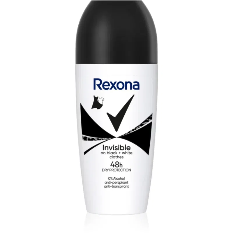 Rexona Invisible on Black + White Clothes deodorant roll-on antiperspirant 48 de ore 50 ml