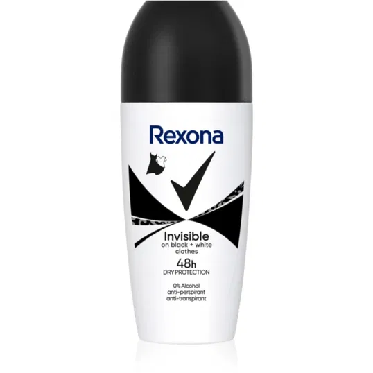 Rexona Invisible on Black + White Clothes deodorant roll-on antiperspirant 48 de ore 50 ml