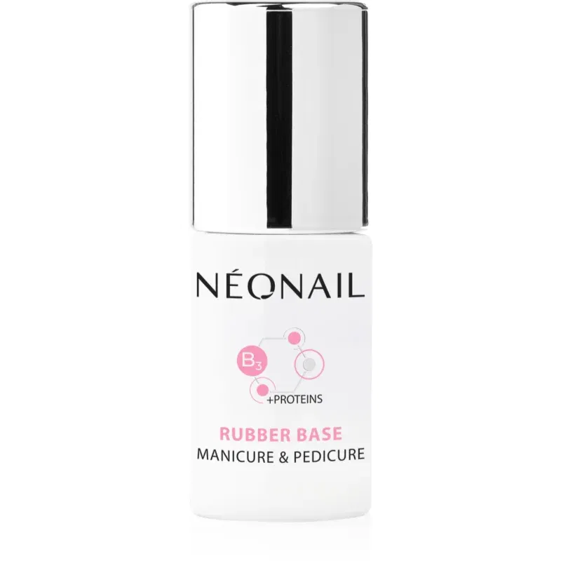 NEONAIL Manicure & Pedicure Rubber Base baza gel pentru unghii cu proteine 7,2 ml